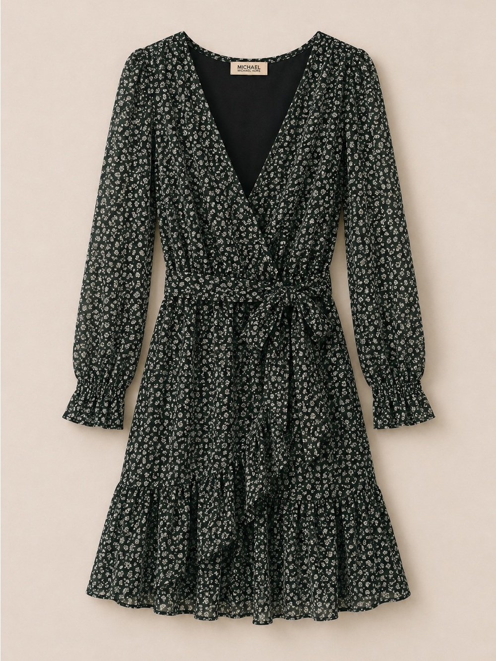 Michael Kors green floral dress size small worn once